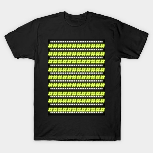 Hash & Dot Pattern T-Shirt by The Follow